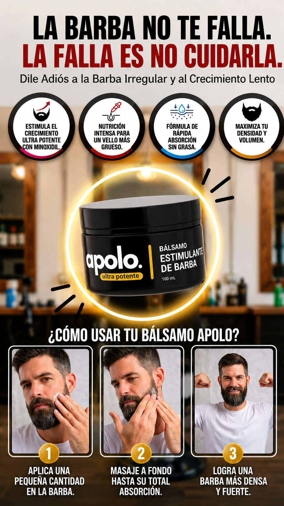 El secreto mejor guardado para una barba densa y saludable