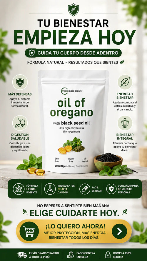 Cápsulas de Aceite de Orégano (Pack de 90 Cápsulas Blandas)